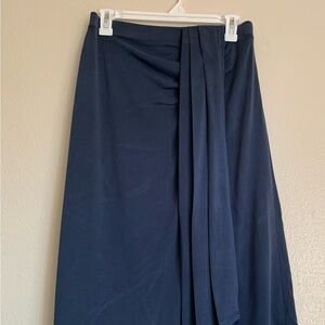 INC International Concepts Blue Maxi Wrap Skirt